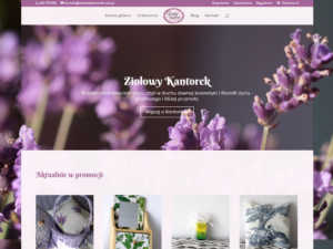 Ziołowe rękodzieło kosmetyczne - WooCommerce -Divi